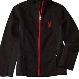 Boys’ Spyder Sweater Jacket Black Size Small